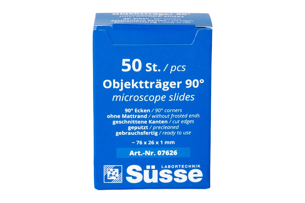 Microscope slides, glass, 50 pieces